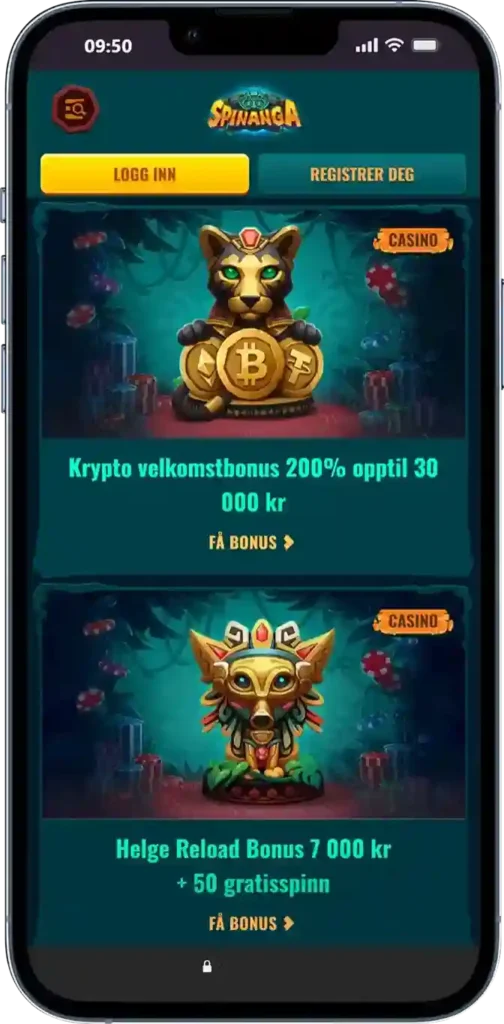 Bonuser i Spinanga Casino gir spillere spennende muligheter til ekstra gevinster og gratisspinn på populære spilleautomater