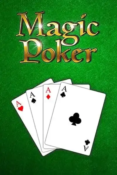 Magic Poker magisk pokerspill med ess og spenning ved grønt pokerbord – no spinanga